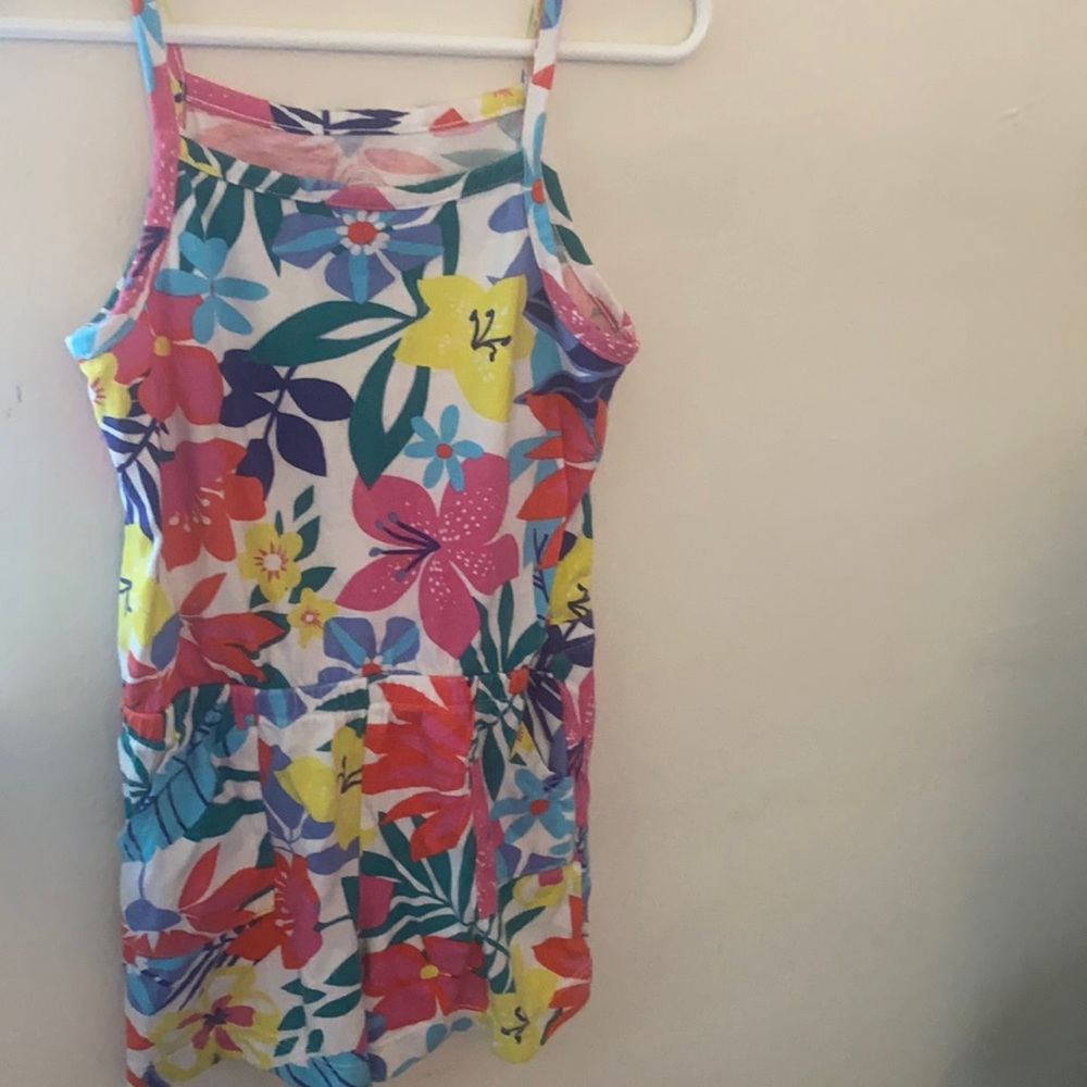 3T Girls Romper Floral Print